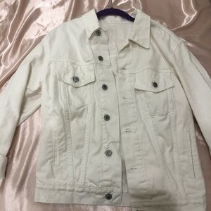 white denim jacket